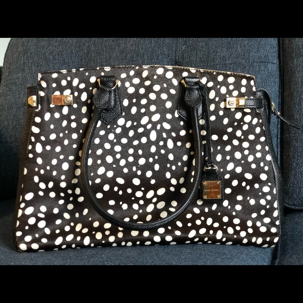 HENRI BENDEL CARLYLE CALF HAIR TOTE - RARE